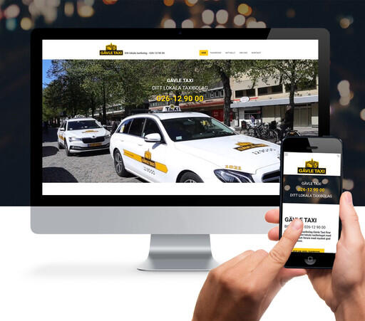 Gävle Taxis nya hemsida är skapad i Yodo CMS.